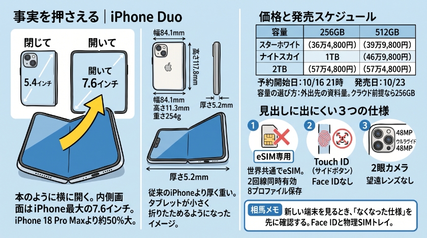 まず事実を押さえる｜iPhone Duoはどんな端末なのか