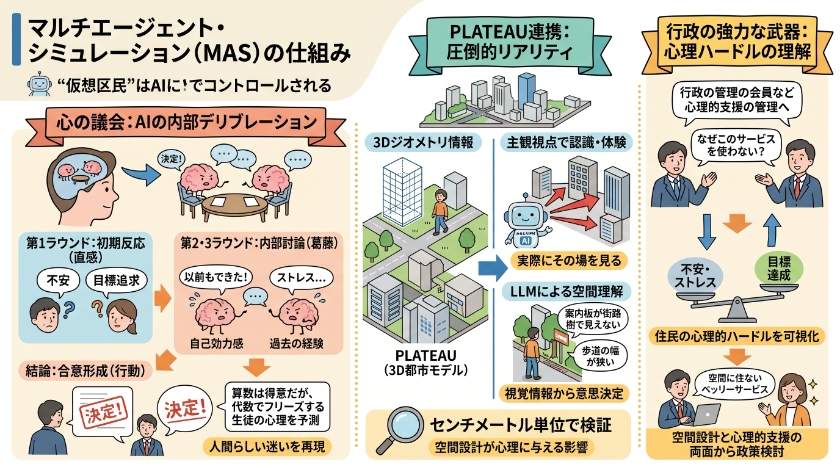 ルチエージェント・シミュレーション（MAS）の仕組み