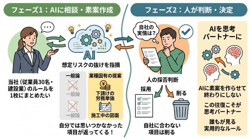 ルール作りそのものを、AIと一緒に進める