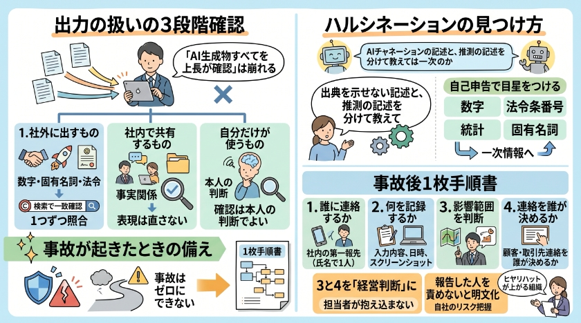 出力の扱いと、事故が起きたときの備え