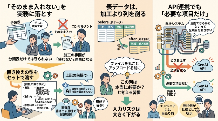 「そのまま入れない」を実務に落とす