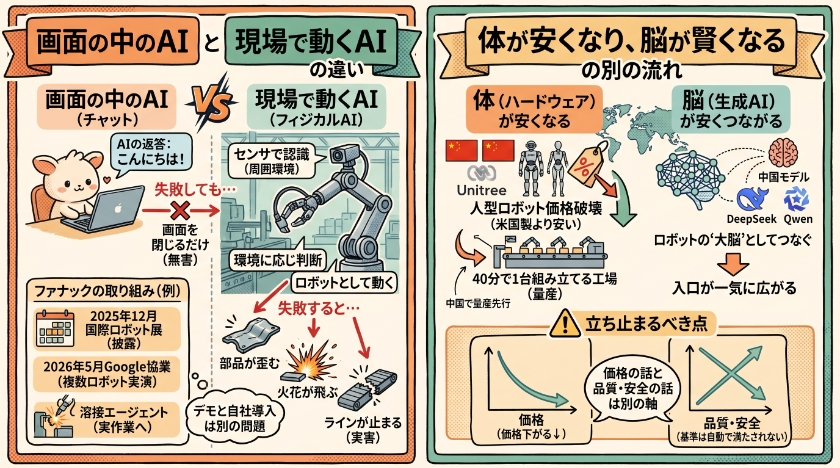 生成AIと「動くAI」はまったく別物として見るべき