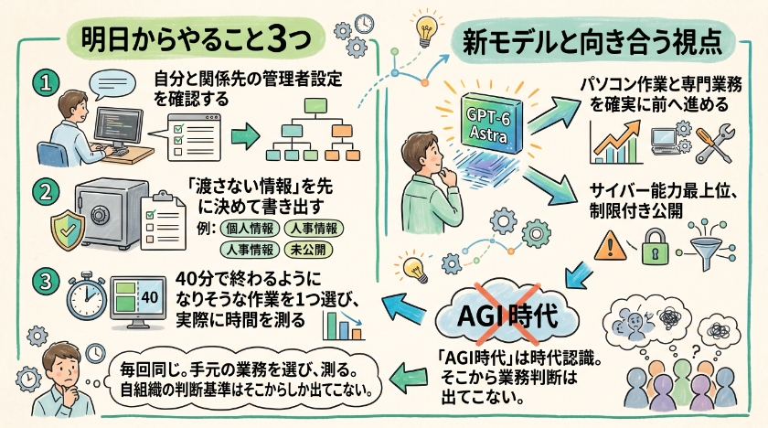明日からやること3つ