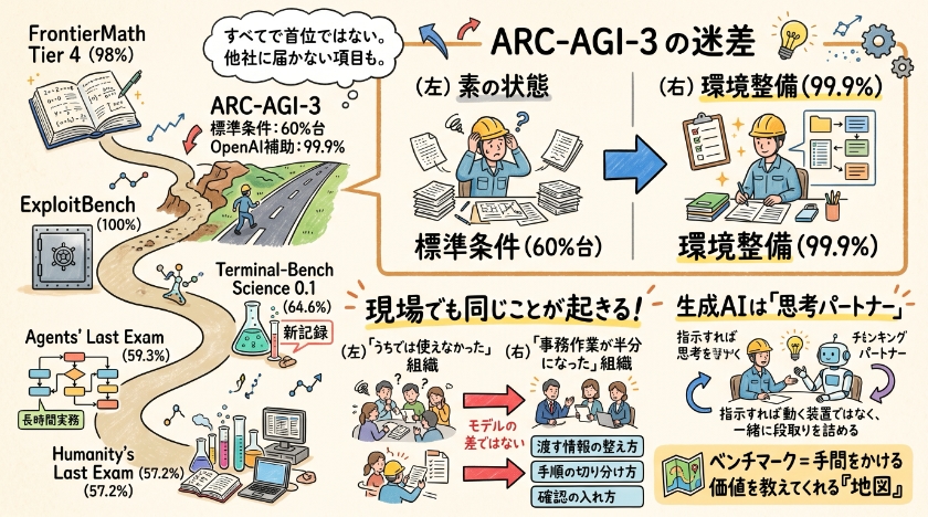 ベンチマークは「順位表」ではなく「地図」として読む