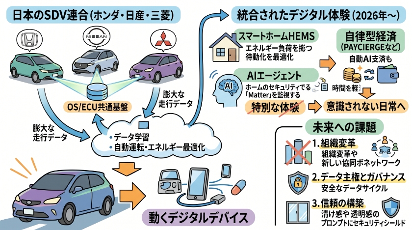 移動と社会の再定義：ソフトウェアが進化させる自動車と暮らしの統合