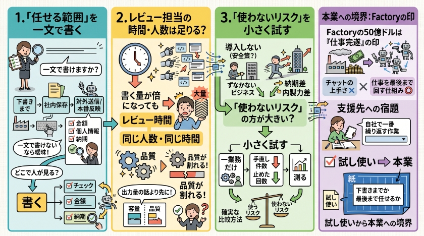 使うリスクより先に、私が聞く3つの質問