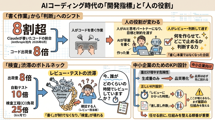 Claudeがコードの8割を書く――私が最初に見る数字