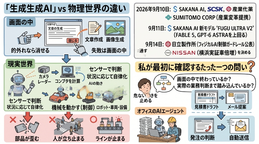 生成AIとフィジカルAIは、そもそも何が違うのか