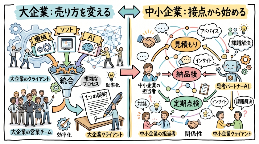 大企業は「AIを使うか」ではなく「AIで何を売るか」から決めている