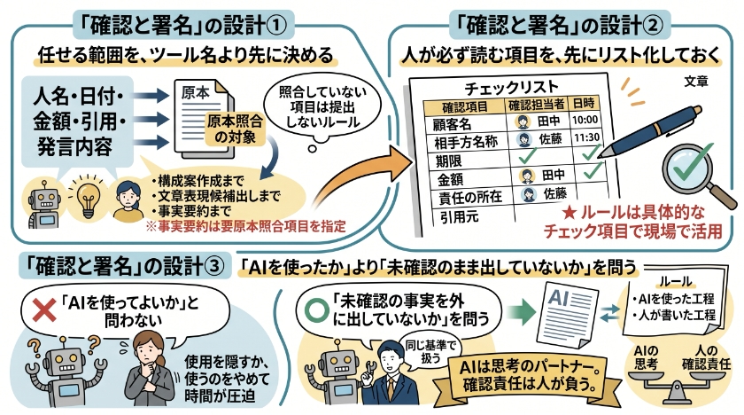 私がクライアント企業に提案している「確認と署名」の設計