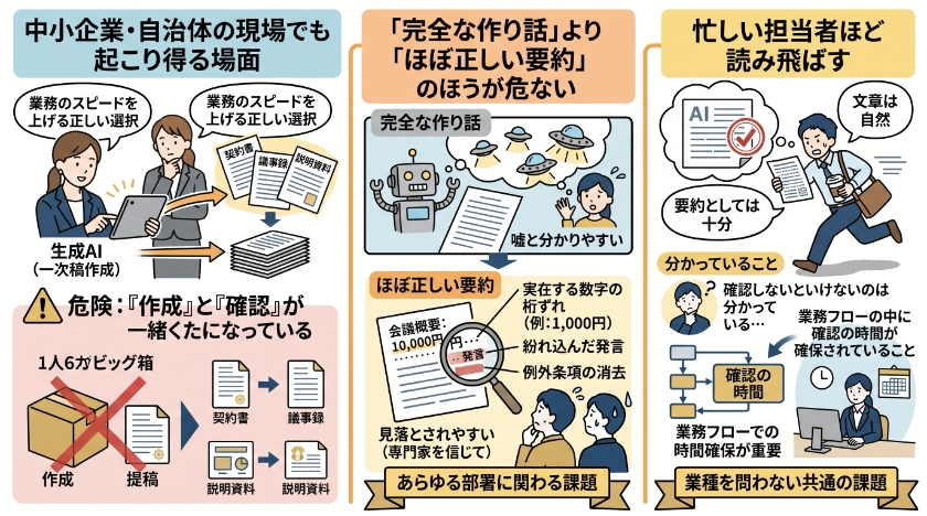 中小企業・自治体の現場でも起こり得る場面
