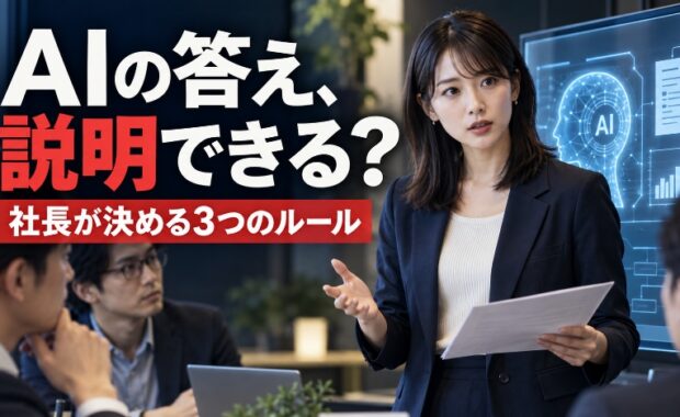 AIの答えを社員が説明できない会社は危ない｜世界的難問のAI解決から学ぶ、中小企業の社長が先に決めること