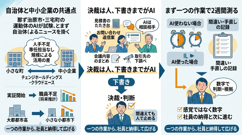 自治体の取り組みから、中小企業が真似できること