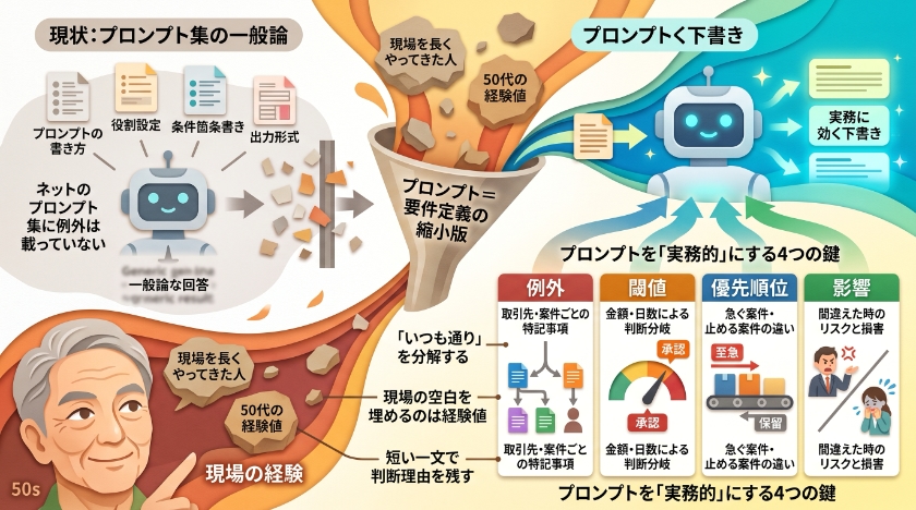 私の分析:プロンプトは要件定義書の一部である