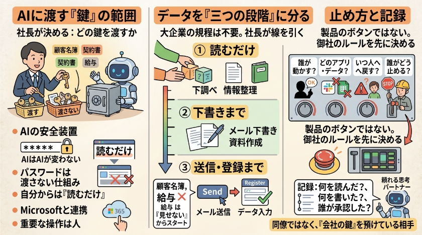 社長が決めるべきは、AIに渡す「鍵」の範囲