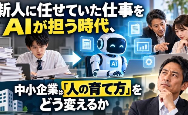 新人に任せていた仕事をAIが担う時代、中小企業は「人の育て方」をどう変えるか？