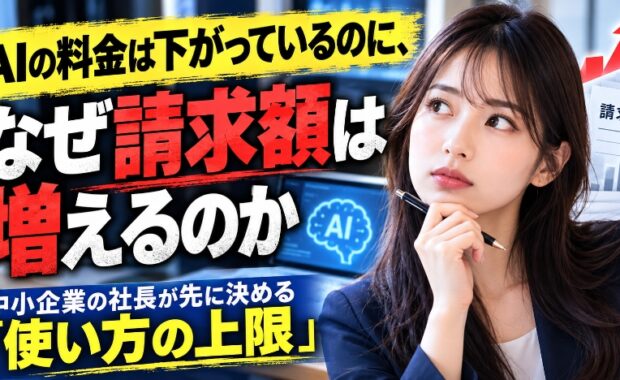 安くなっても高くなる。AI推論の請求書が跳ねる理由