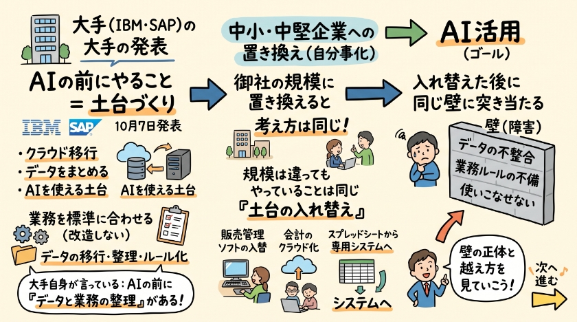 土台を入れ替えても、AIがすぐに働かない理由