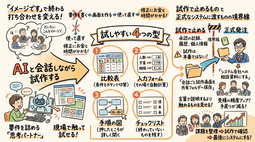 システムを発注する前に、会話で試作する
