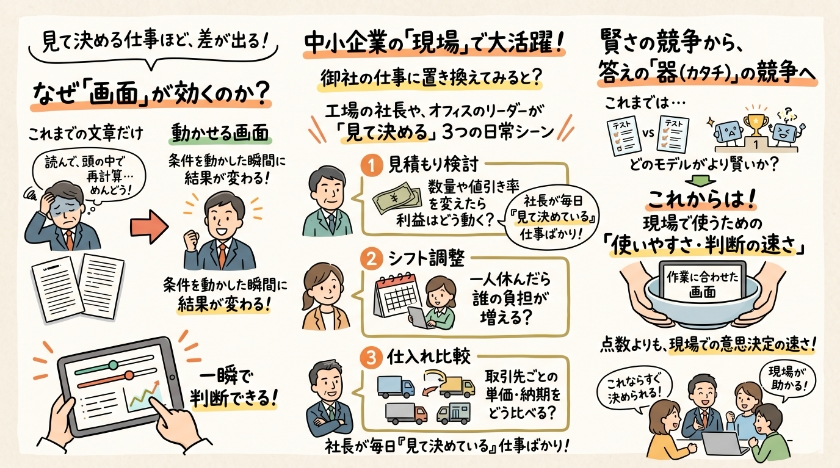 なぜ「画面」が効くのか。中小企業の現場に置き換える