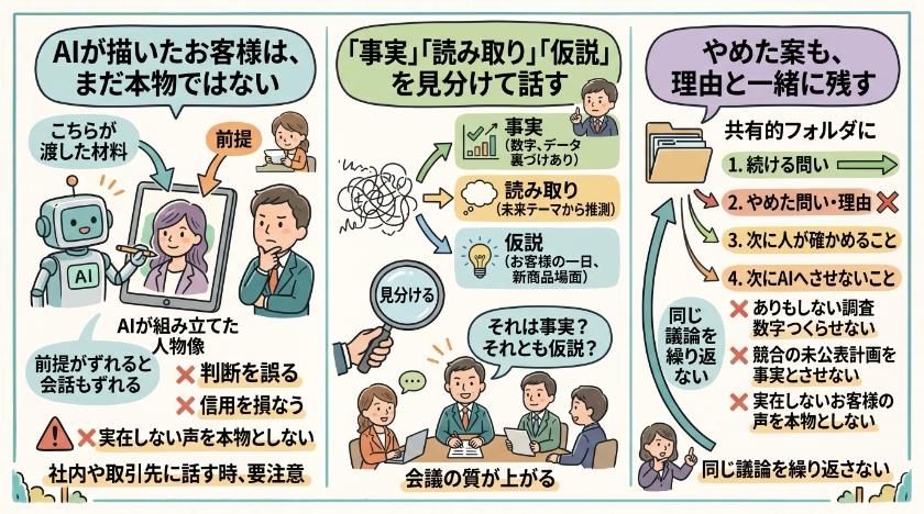 社内で企画にする前に、確かめておきたいこと