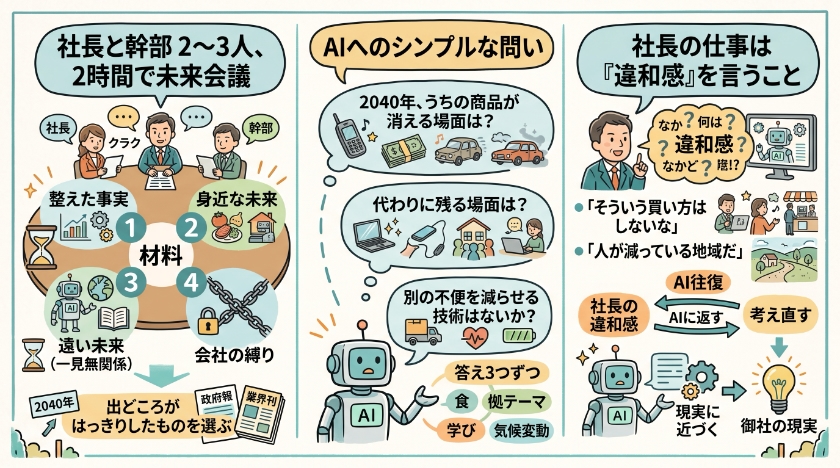 私なら、御社の会議でこう使います