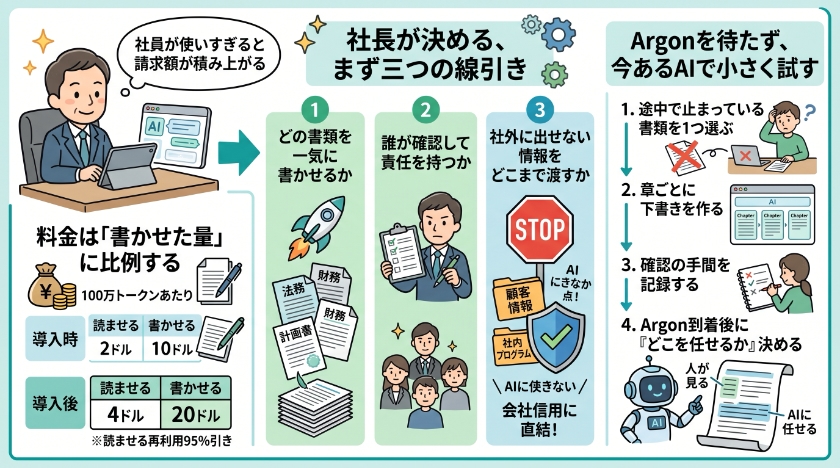 届く前に、社長が決めておくべきこと