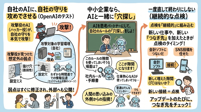 自社のAIに、自社の守りを攻めさせる