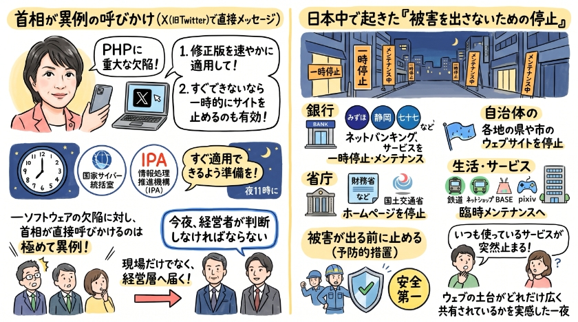 日本で起きた異例の一夜