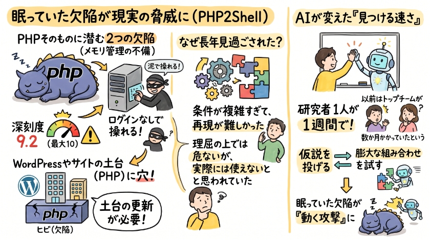 何が起きたのか――眠っていた欠陥が一晩で現実の脅威に