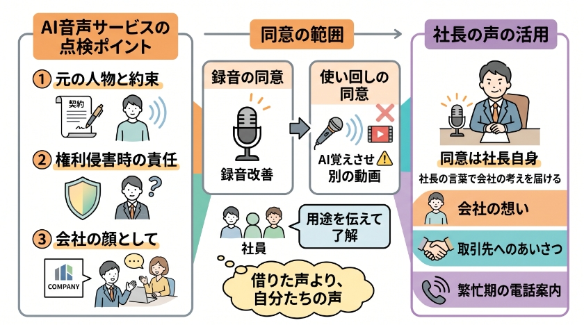 私が御社のAI音声を点検するなら、ここを見ます