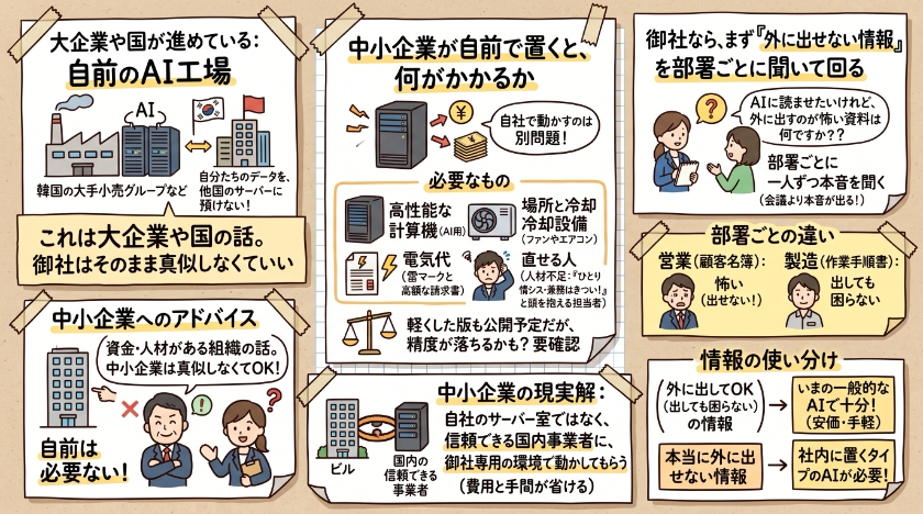 これは大企業や国の話。御社はそのまま真似しなくていい